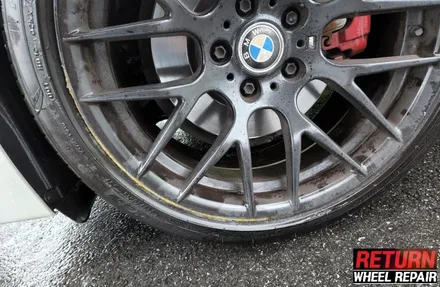 [파주휠복원] BMW 520d 19인치 블랙유광 휠 복원 / 파주,일산,포천