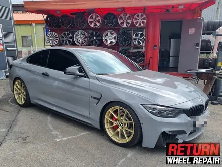 [파주휠복원] BMW m4 골드 휠 복원/레드캘 캘리퍼 도색 / 파주,일산,포천