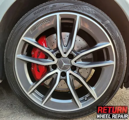 [파주휠복원] 벤츠 c43 amg 18인치 휠 복원&캘리퍼 도색 / 파주,일산,포천