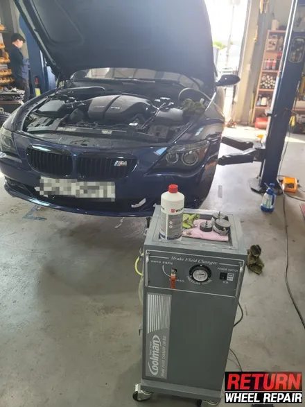 [파주휠복원] BMW m6 형광 휠 복원 / 캘리퍼레드 도장 / 파주,일산,포천