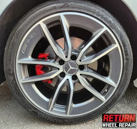 [파주휠복원] 벤츠 c43 amg 18인치 휠 복원&캘리퍼 도색 / 파주,일산,포천