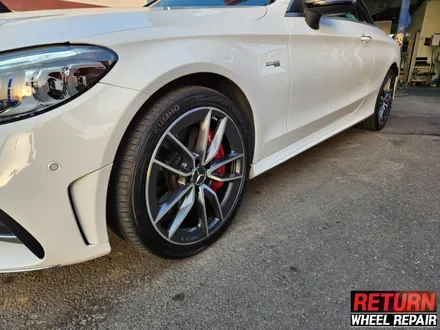 [파주휠복원] 벤츠 c43 amg 18인치 휠 복원&캘리퍼 도색 / 파주,일산,포천