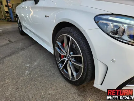 [파주휠복원] 벤츠 c43 amg 18인치 휠 복원&캘리퍼 도색 / 파주,일산,포천