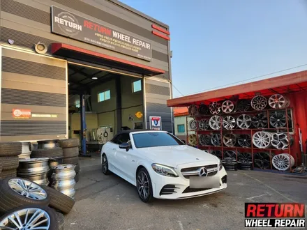 [파주휠복원] 벤츠 c43 amg 18인치 휠 복원&캘리퍼 도색 / 파주,일산,포천