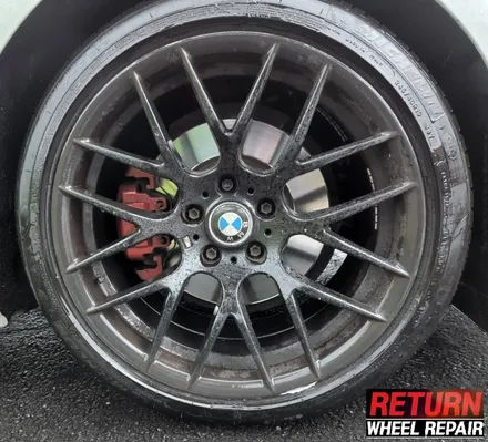 [파주휠복원] BMW 520d 19인치 블랙유광 휠 복원 / 파주,일산,포천