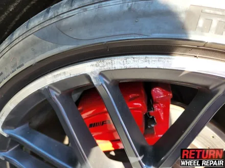 [파주휠복원] 벤츠CLA45 AMG 19인치 블랙유광 휠 복원 / 파주,일산,포천