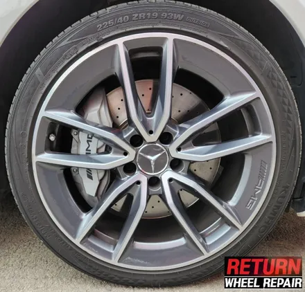 [파주휠복원] 벤츠 c43 amg 18인치 휠 복원&캘리퍼 도색 / 파주,일산,포천