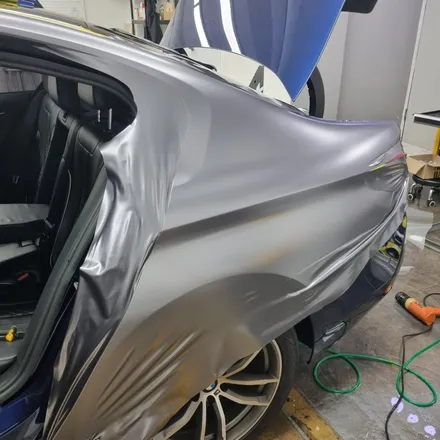 부천 자동차랩핑 BMW 5시리즈 G30 사틴다크그레이 전체랩핑 / 경기 부천