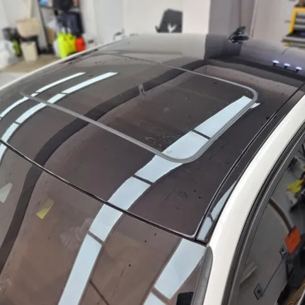 부천 자동차랩핑 BMW F30 3시리즈 루프스킨 수명 지난 필름 제거 후 재시공 / 경기 부천