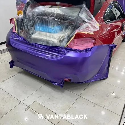 부천랩핑 BMW 4시리즈 쿠페 사틴 메탈릭 퍼플 전체랩핑 / 보라색랩핑 / 경기 부천