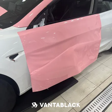 테슬라 모델3 / 기존랩핑 제거후 / 전체랩핑 시공 / 오토벨벳 사쿠라핑크 고광택필름 / 경기 부천