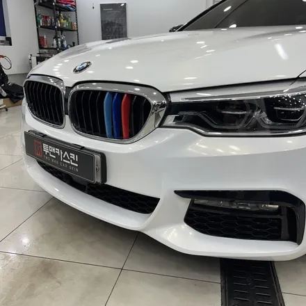 부천랩핑 BMW 5시리즈 530i G30 화이트골드스파클 전체랩핑 / 유광화이트랩핑 / 3M2080 / 경기 부천
