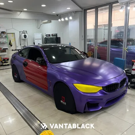 부천랩핑 BMW 4시리즈 쿠페 사틴 메탈릭 퍼플 전체랩핑 / 보라색랩핑 / 경기 부천