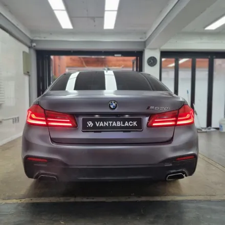 부천 자동차랩핑 BMW 5시리즈 G30 사틴다크그레이 전체랩핑 / 경기 부천