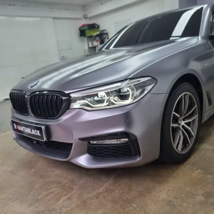 부천 자동차랩핑 BMW 5시리즈 G30 사틴다크그레이 전체랩핑 / 경기 부천