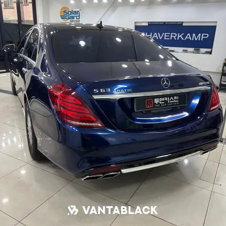 김포랩핑 벤츠 S63 AMG 전체랩핑 / 오토벨벳 탄자나이트 블루 / 경기 부천