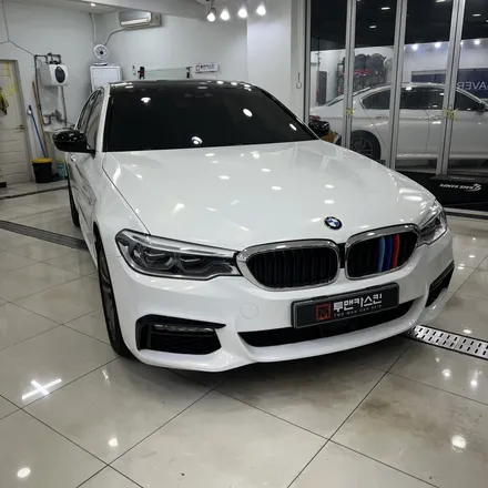 부천랩핑 BMW 5시리즈 530i G30 화이트골드스파클 전체랩핑 / 유광화이트랩핑 / 3M2080 / 경기 부천