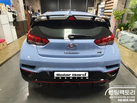 안양 썬팅 팩토리에서 벨로스터N 솔라가드 퀀텀 열차단 반사필름 시공후기 블랙박스 아이나비 장착점 QXD3000▶솔라가드프리미엄 광명 시흥 금천 박달 썬팅 / 안양 박달동