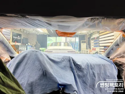 [카포먼스 안양점] 아반떼 N 팬텀 블랙 펄, 존슨썬팅 PPF 5종 QXD7000 시공 / 안양 박달동