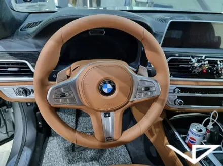 BMW_745_봐라다이스_실내커스텀_자동차실내_실내염색_핸들염색_카멜_브라운_자동차꾸미기_내차꾸미기_차량실내_1티어_커스텀장인_유튜브 / 화성시 정남면