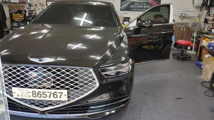 제네시스 G90 순정모니터 대체할 카컴 s9 후석모니터 장착