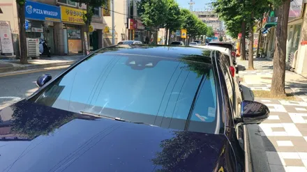 벤츠 E300 푸른 하늘을 담은 블락포디 스카이블루 반사썬팅