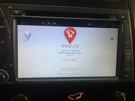 카이런 순정4.3av 탈착후 카컴 안드로이드 올인원 매립