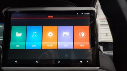 제네시스 G80 후석 리어모니터 카컴 s9