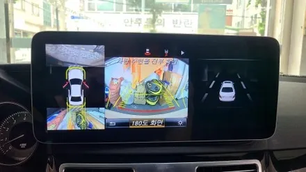 인천 벤츠 E클래스 아이나비 네비사용이 가능한 12.3인치 안드로이드 올인원