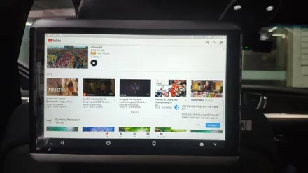 제네시스 G80 후석 리어모니터 카컴 s9