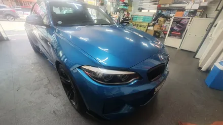 인천 bmw m2 변색된 썬팅 제거후 넥스가드 ntp600 재시공