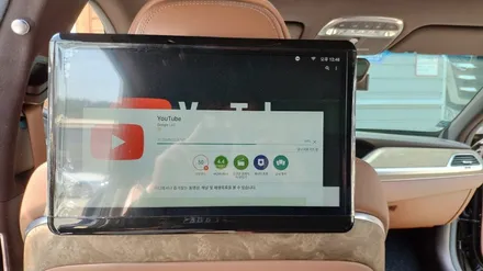 제네시스 G90 안드로이드 리어 후석모니터 카컴 X10