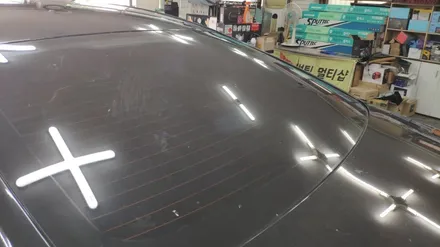 인천 그랜저HG 스퍼텍 열차단 반반사 썬팅과 네비게이션 매립