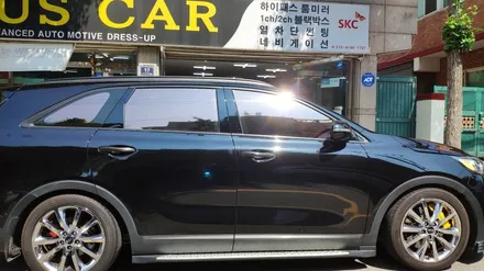 올뉴쏘렌토 넥스가드 s100 브론즈 썬팅으로 무더위 준비완료