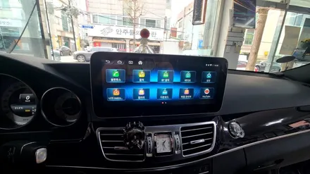 벤츠 E클래스 W212 순정모니터 블랙아웃 안드로이드 올인원 교체 설치