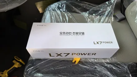 인천 포터2 탑차 블락포디 디토 썬팅과 DCM 디지털미러 대용까지 가능한 룸미러 블랙박스 파인뷰 lx7파워