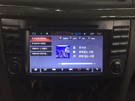 벤츠 E350 W211 순정7인치 커멘더 탈착후 안드로이드 올인원 설치