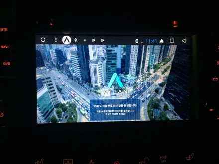 벤츠 W211 E350 7인치 순정 AV 탈착후 카컴 안드로이드 올인원 설치