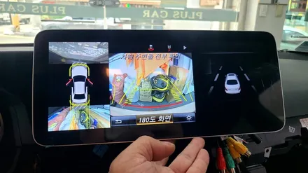 인천 벤츠 E클래스 아이나비 네비사용이 가능한 12.3인치 안드로이드 올인원