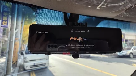 인천 포터2 탑차 블락포디 디토 썬팅과 DCM 디지털미러 대용까지 가능한 룸미러 블랙박스 파인뷰 lx7파워