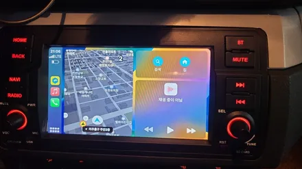 레트로 감성의 BMW 3시리즈 인천 안드로이드 올인원 설치