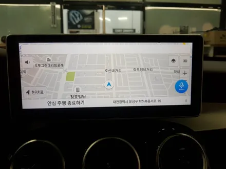 벤츠 C200안드로이드 네비게이션 장착 / 대전,세종,청주