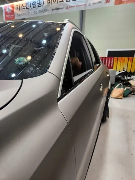 [양주랩핑] BMW X6 전체랩핑 크롬죽이기 타이니봇랩핑 / 양주 백석읍
