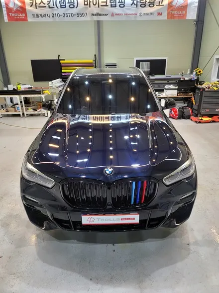BMW X5 40i 본넷 PPF 사이드미러 유광블랙 랩핑 / 양주 백석읍