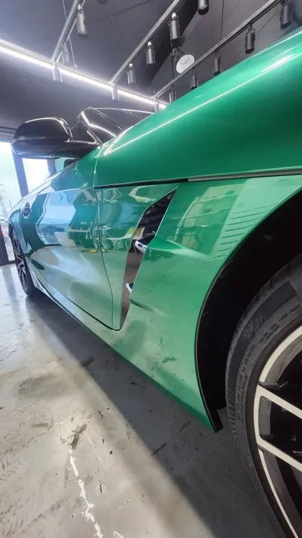 양주 BMW Z4 아일 오브 맨 그린 고광택 전체랩핑 / 양주 백석읍