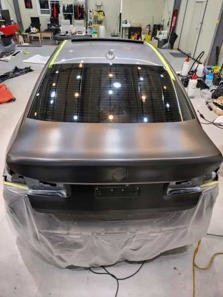BMW G30 520d 사틴블랙 전체랩핑 그릴랩핑 / 양주 백석읍