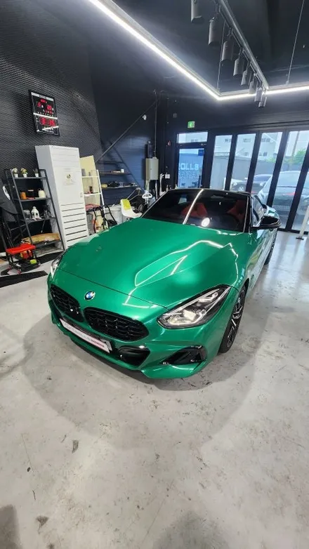 양주 BMW Z4 아일 오브 맨 그린 고광택 전체랩핑 / 양주 백석읍