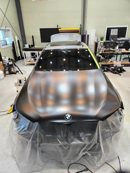 BMW G30 520d 사틴블랙 전체랩핑 그릴랩핑 / 양주 백석읍