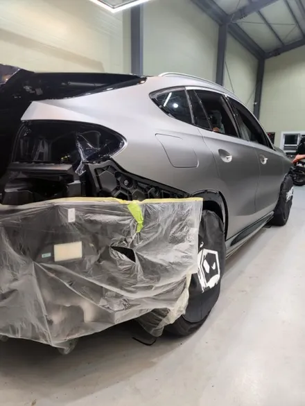 [양주랩핑] BMW X6 전체랩핑 크롬죽이기 타이니봇랩핑 / 양주 백석읍