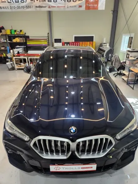 [양주랩핑] BMW X6 전체랩핑 크롬죽이기 타이니봇랩핑 / 양주 백석읍